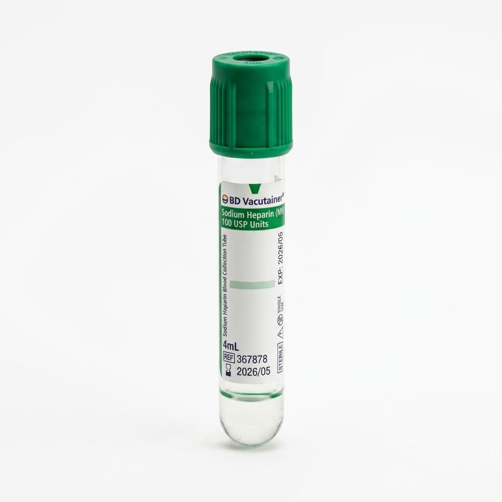 Vacutainer - Sodium Heparin (Green)